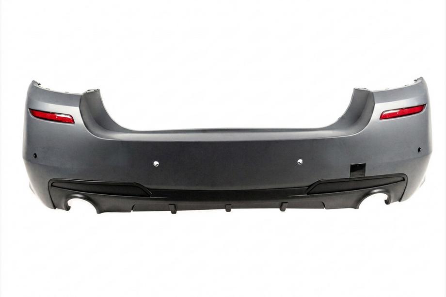 BMW 5 Series F10/F11 2010–2016 Rear bumper with M-Performance diffuser (for F10, for dual-side single exhaust) Image