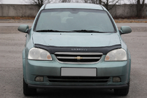 Chevrolet Lacetti 2003-2024 Front nudge bar ST008 Black (42 mm, stainless steel) photo 1