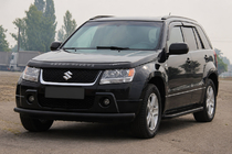 Suzuki Grand Vitara 2005-2017 Front nudge bar ST008 Black (stainless steel) photo 4