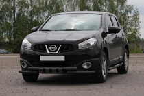 Nissan Qashqai 2010-2014 Front nudge bar ST009-15 Black (stainless steel) photo 1