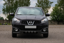 Nissan Qashqai 2010-2014 Front nudge bar ST009-15 Black (stainless steel) photo 2