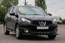 Nissan Qashqai 2010-2014 Front nudge bar ST009-15 Black (stainless steel) photo 3