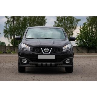 Front nudge bar ST009-15 Black (stainless steel) Nissan Qashqai 2010-2014 photo 2