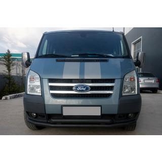 Front nudge bar ST014 Black (2006-2014, stainless steel) photo 1