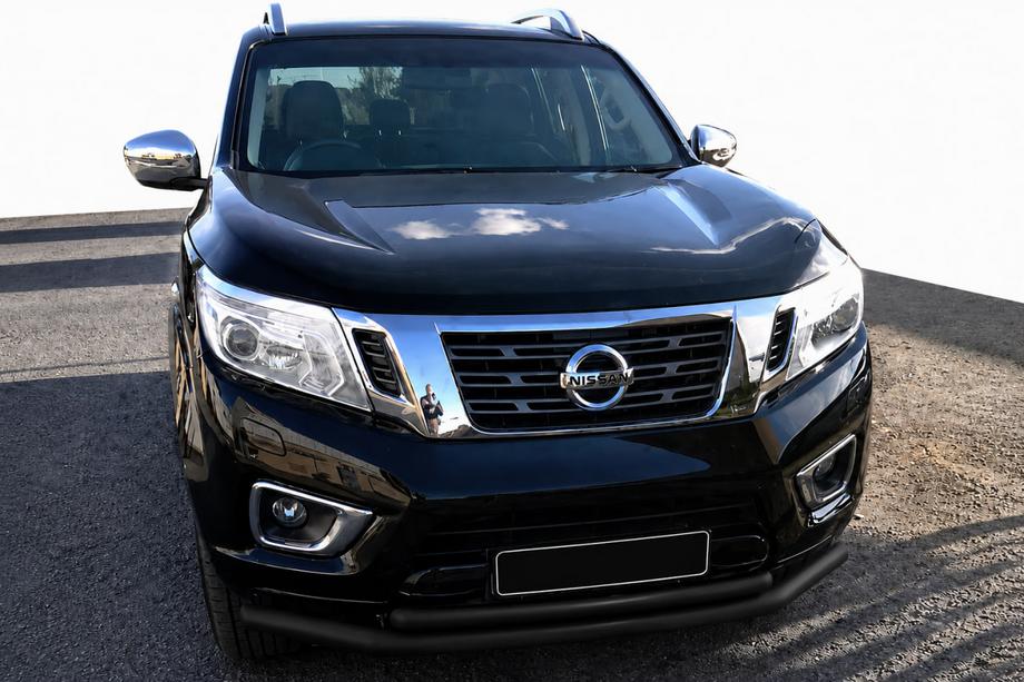 Nissan Navara/NP300 2016- Front nudge bar ST014 Black (stainless steel) Image