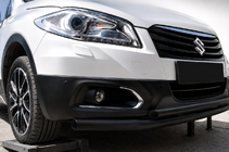 Suzuki SX4 S-Cross 2013-2016 Front nudge bar ST014 Black (stainless steel) photo 1