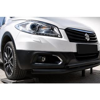 Front nudge bar ST014 Black (stainless steel) Suzuki SX4 S-Cross 2013-2016 photo 1