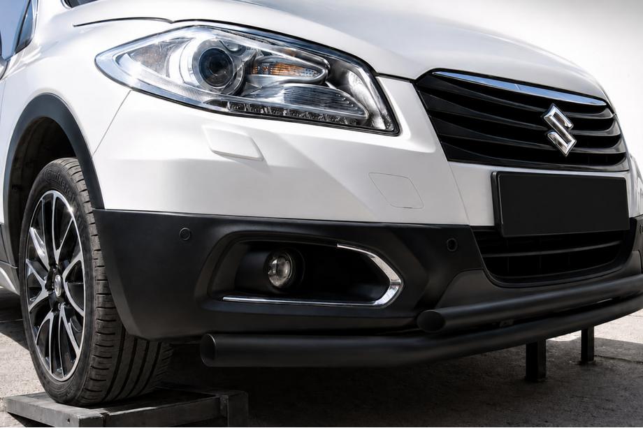 Suzuki SX4 S-Cross 2013-2016 Front nudge bar ST014 Black (stainless steel) Image