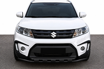 Suzuki Vitara 2015- Front bull bar ST015 Black (stainless steel) photo 1
