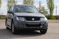 Suzuki Grand Vitara 2005-2017 Front bull bar ST015 Black (stainless steel) photo 2