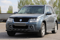 Suzuki Grand Vitara 2005-2017 Front bull bar ST015 Black (stainless steel) photo 3