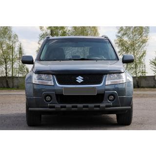Front bull bar ST015 Black (stainless steel) Suzuki Grand Vitara 2005-2017 photo 1