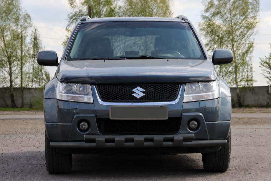 Suzuki Grand Vitara 2005-2017 Front bull bar ST015 Black (stainless steel) Image