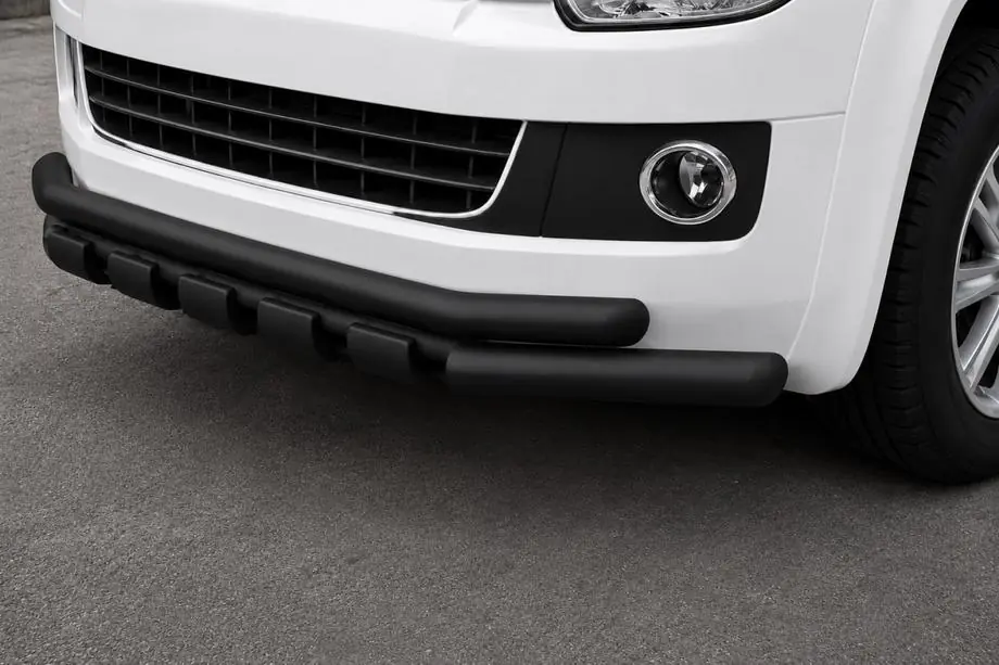 Volkswagen T5 Caravelle 2004-2010 Front bull bar ST015 Black (stainless steel) Image