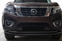 Nissan Navara/NP300 2016- Front nudge bar ST017 Black (stainless steel) photo 1