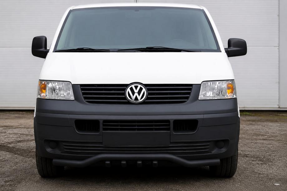 Volkswagen T5 Transporter 2003-2010 Front bull bar wave grille ST007-1 Black (stainless steel) Image