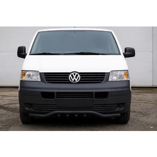 Front bull bar wave grille ST007-1 Black (stainless steel) photo 1