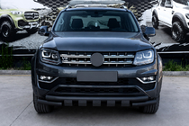 Volkswagen Amarok 2010-2022 Front bull bar F3-08.7 Black (stainless steel) photo 1