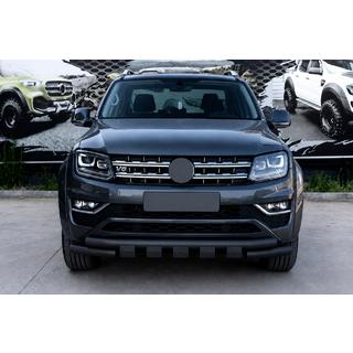 Front bull bar F3-08.7 Black (stainless steel) photo 1