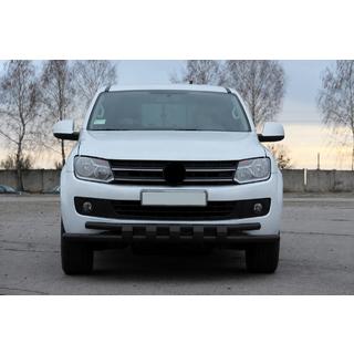 Front bull bar F3-08.7 Black (stainless steel) photo 3