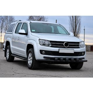 Front bull bar F3-08.7 Black (stainless steel) photo 4