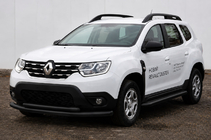 Dacia Duster 2018-2024 Front bull bar F3-10 Black (stainless steel) photo 1