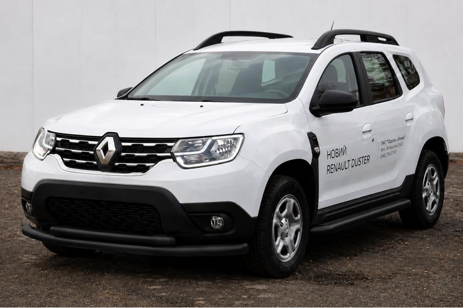 Dacia Duster 2018-2024 Front bull bar F3-10 Black (stainless steel) Image