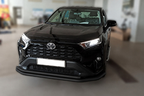 Toyota Rav 4 2019–2025 Front protection bar F3-10 Black (stainless steel) photo 3