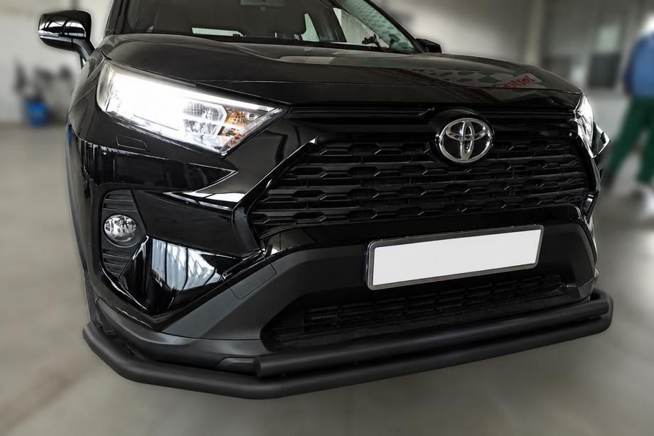 Toyota Rav 4 2019–2025 Front protection bar F3-10 Black (stainless steel) Image