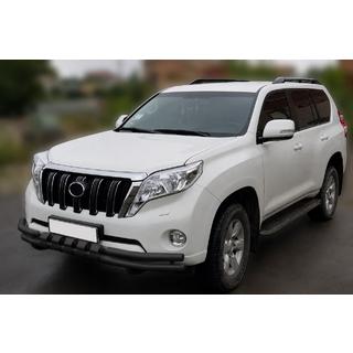 Front bull bar F3-31 Black (stainless steel) Toyota Land Cruiser Prado 150 2009-2023 photo 1