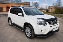 Nissan X-trail T31 2007-2014 Front bull bar ST007 Black (stainless steel) photo 1