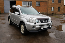 Nissan X-trail T30 2002-2007 Front bull bar ST007 Black (stainless steel) photo 2