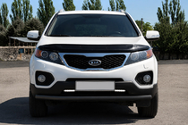Kia Sorento II XM 2009-2014 Front Bull Bar ST008 Black (2010-2013, stainless steel) photo 1