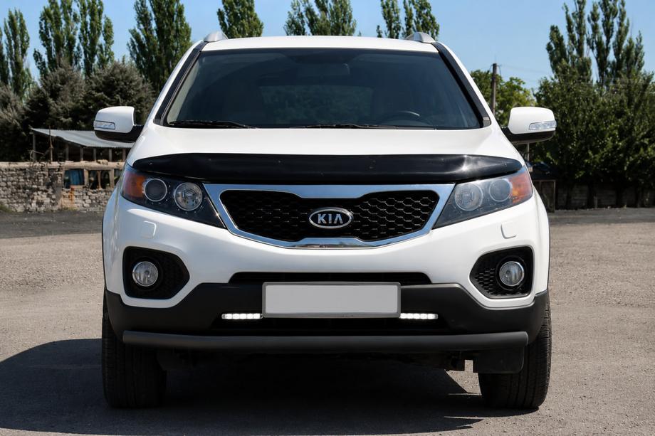 Kia Sorento II XM 2009-2014 Front Bull Bar ST008 Black (2010-2013, stainless steel) Image
