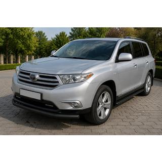Front protection bar ST008 Black (2010-2013, stainless steel) photo 1