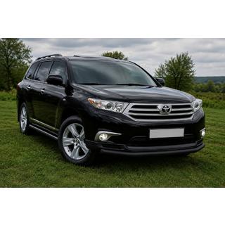 Front protection bar ST008 Black (2010-2013, stainless steel) photo 3