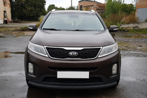 Kia Sorento II XM 2009-2014 Front bull bar ST008 Black (2013-2015, stainless steel) photo 2