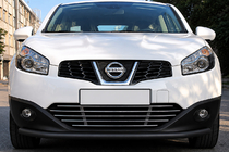 Nissan Qashqai 2014-2021 Front bull bar ST008 Black (2014-2017, stainless steel) photo 1