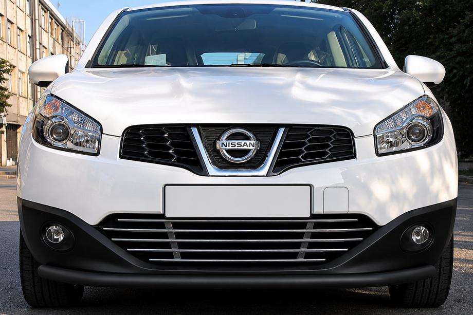 Nissan Qashqai 2014-2021 Front bull bar ST008 Black (2014-2017, stainless steel) Image