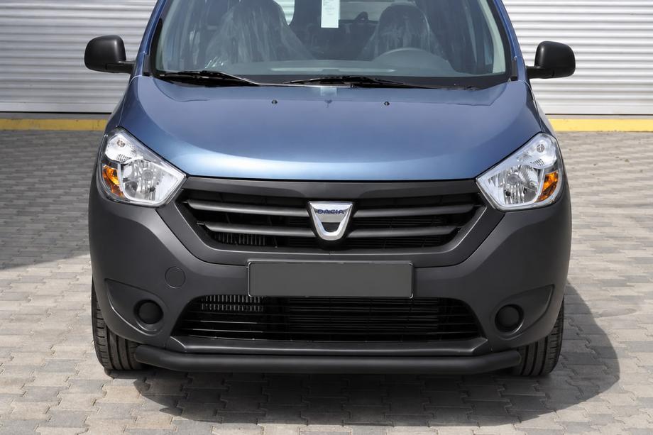 Renault Dokker 2013-2022 Front protection bar ST008 Black (stainless steel) Image