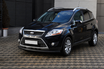 Ford Kuga 2008-2013 Front protection bar ST008 Black (stainless steel) photo 2