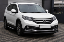 Honda CRV 2012-2016 Front protection bar ST008 Black (stainless steel) photo 1