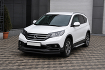 Honda CRV 2012-2016 Front protection bar ST008 Black (stainless steel) photo 3