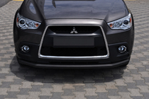 Mitsubishi ASX 2010-2023 Front protection bar ST008 Black (stainless steel) photo 1