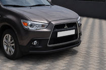 Mitsubishi ASX 2010-2023 Front protection bar ST008 Black (stainless steel) photo 2