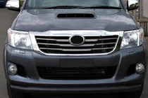 Toyota Hilux 2006-2015 Front protection bar ST008 Black (stainless steel) photo 1
