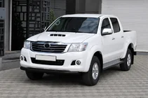 Toyota Hilux 2006-2015 Front protection bar ST008 Black (stainless steel) photo 3