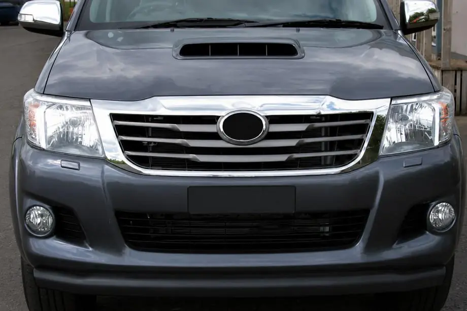 Toyota Hilux 2006-2015 Front protection bar ST008 Black (stainless steel) Image