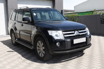 Mitsubishi Pajero Wagon III 1999-2006 Front protection bar ST008 Black (stainless steel) photo 3