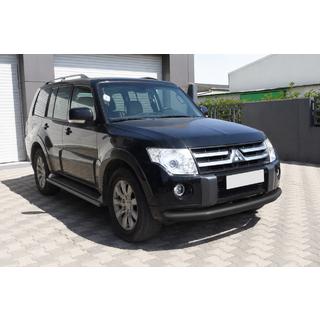 Front protection bar ST008 Black (stainless steel) Mitsubishi Pajero Wagon III 1999-2006 photo 3